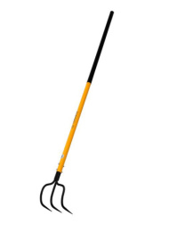 Мотыга-грабли 3 зуба закаленная сталь, металлический черенок Tornadica TOR-32HOER3T