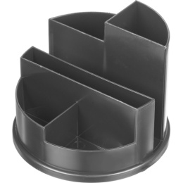 Подставка для пишущих принадлежностей Attache,  6 отделений, серая 1255282