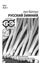 Лук батун Русский зимний  0,5г белый пакет Гавриш