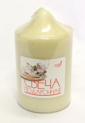 Свеча бочонок 40х60мм белый Антей-Кэндл 5070932