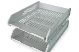 Лотки для бумаг набор 2шт. ErichKrause, на металлических стержнях ЕК4613