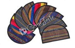 Коврик придверный влаговпитывающий на резин. основе ворс полукруглый 40х 60см Уют Мультиколор, серый 7 ComeForte