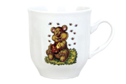 Кружка керамическая 210мл Медвежонок с медом Коралл MB210