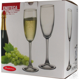 Набор бокалов для шампанского стеклянных Enoteca 6шт. 170мл, в п/у Pasabahce Бор 44688