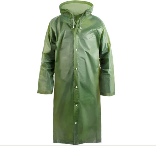 Плащ - дождевик на кнопках EVA, зеленый Komfi EVA005G