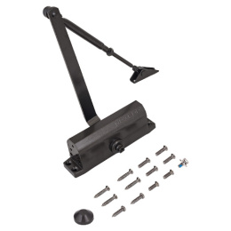 Доводчик дверной Notedo DC-080 Bronze со складным рычагом, от 60 до 120кг, от -38 до +60 °С, бронза Notedo 22422