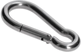 Карабин пожарный, оцинк.  5/50 DIN5299C 57902