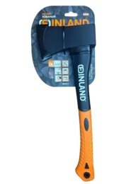 Топор 0,6кг фиберглассовая ручка, кованый, скругленное лезвие Finland 2292