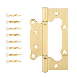 Петля накладная Avers 125х75х2,5-B2-GM матовое золото (бабочка) Avers 40415