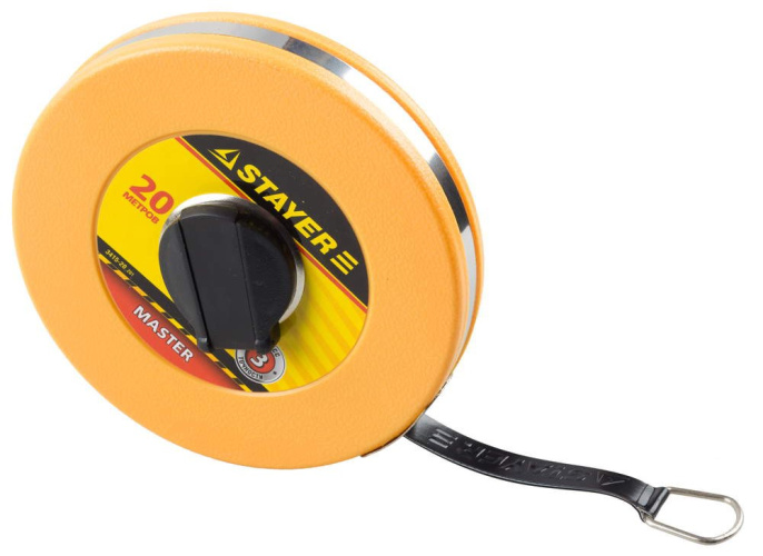 Мерная лента 20м фиберглассовое двустороннее полотно Stayer 3415-20