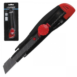 Нож канцелярский большой 18мм Devente, 2 запасных лезвия 4090401