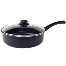 Сотейник алюминиевый с антиприг. покрытием Consul d-26см со стеклян. крышкой Scovo RC-021