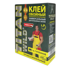 Клей обойный Titan Wild универсальный 200г, в коробке Titan Wild