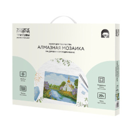 Алмазная мозаика на подрамнике 40х50см В родных краях Три совы АМП4050_52987