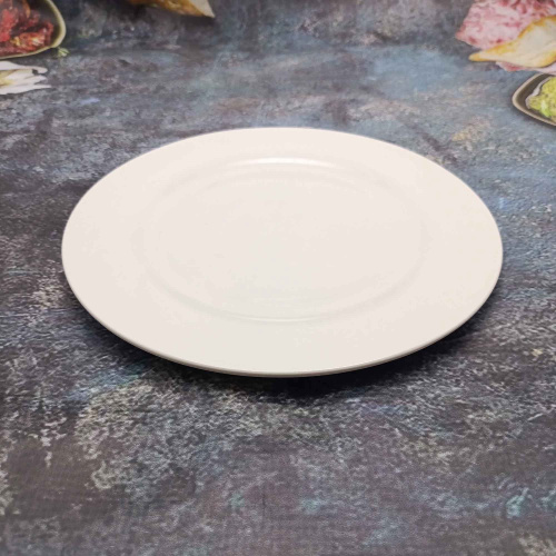 Тарелка фарфоровая мелкая 220мм белый Радужный Дом РД85059