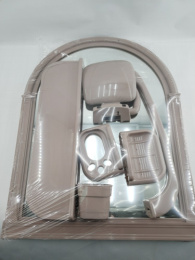 Набор для ванной комнаты с зеркалом Елена МХ 7 предметов бежевый Comfort life
 ЕК-106-03