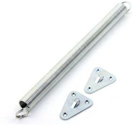 Пружина дверная цин ф30; L300 цинк с креплением 256