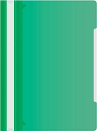 Скоросшиватель пластиковый зеленый Бюрократ, с карманом -PS-K20GRN