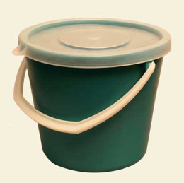 Ведро пластиковое 10л с крышкой, мерное, цвета в ассортименте БЗПИ 321052