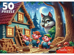 Пазлы   50 элементов Три поросенка УК50-0218