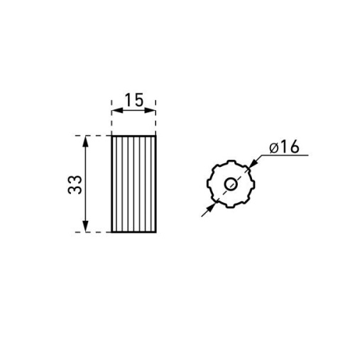 Ручка-кнопка мебельная StahlBuro AP2315 2шт., SN сатин StahlBuro 42295