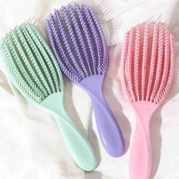 Расческа массажная пластиковая, цвет в ассортименте Радужный Дом РД 12898